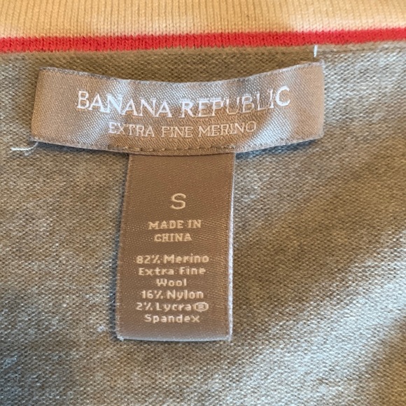 Banana Republic Women's V-Neck Sweater Size S Gray - Picture 2 of 5